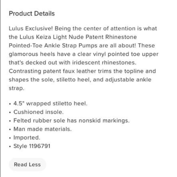 NIB Lulu’s Rhinestone Pumps - Picture 6 of 6